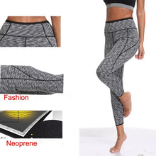 Charger l'image dans la galerie, Pantalon Legging Minceur Femme Gris Néoprène - Effet Sauna 🔥 3 X plus rapide