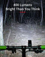 Charger l'image dans la galerie, Lampe de vélo étanche et rechargeable par USB,