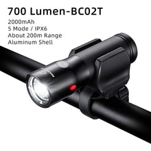 Charger l'image dans la galerie, Lampe de vélo étanche et rechargeable par USB,