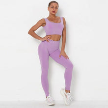 Charger l'image dans la galerie, Ensemble de Fitness Leggings Push Up + Brassiere NON TRANSPARENT