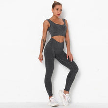 Charger l'image dans la galerie, Ensemble de Fitness Leggings Push Up + Brassiere NON TRANSPARENT