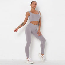 Charger l'image dans la galerie, Ensemble de Fitness Leggings Push Up + Brassiere NON TRANSPARENT