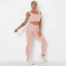 Charger l'image dans la galerie, Ensemble de Fitness Leggings Push Up + Brassiere NON TRANSPARENT