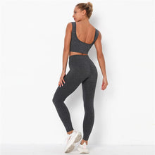 Charger l'image dans la galerie, Ensemble de Fitness Leggings Push Up + Brassiere NON TRANSPARENT