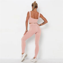 Charger l'image dans la galerie, Ensemble de Fitness Leggings Push Up + Brassiere NON TRANSPARENT