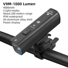 Charger l'image dans la galerie, Lampe de vélo étanche et rechargeable par USB,