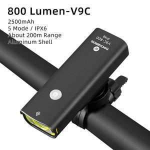 Lampe de vélo étanche et rechargeable par USB,