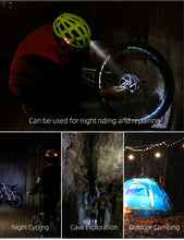 Charger l&#39;image dans la galerie, Nouveau casque de vélo lumière LED Rechargeable
